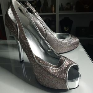 GUESS Peep Toe Pumps High Heels